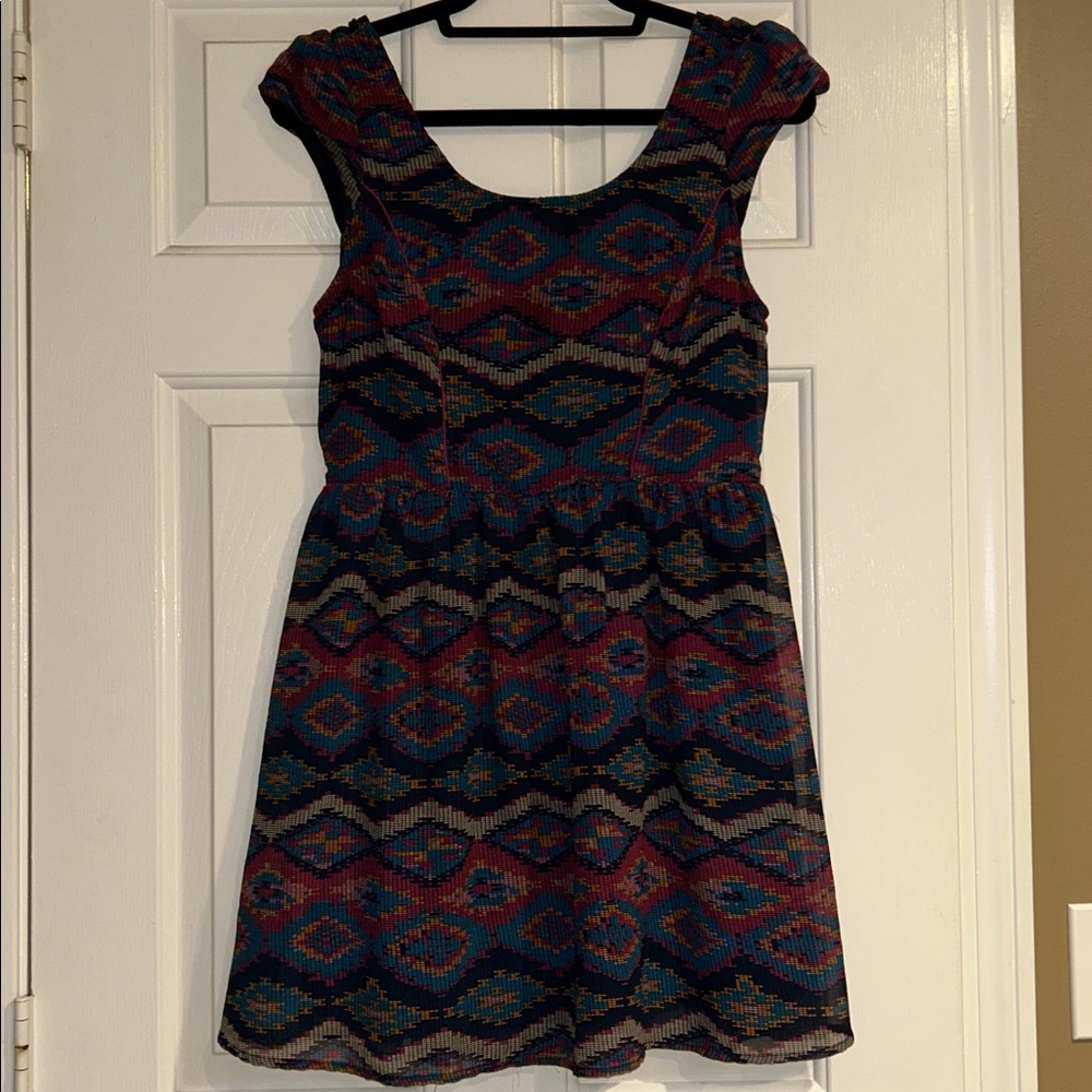 Band of Gypsies Multicolor Patterned Dress